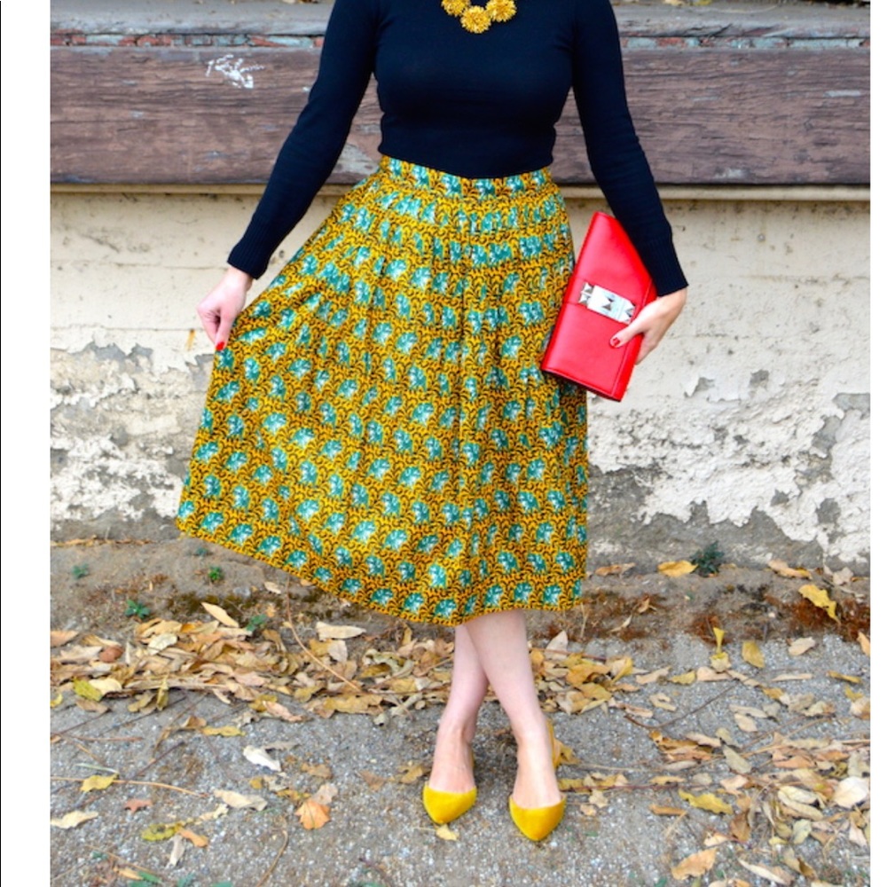 J crew ratti elephant skirt